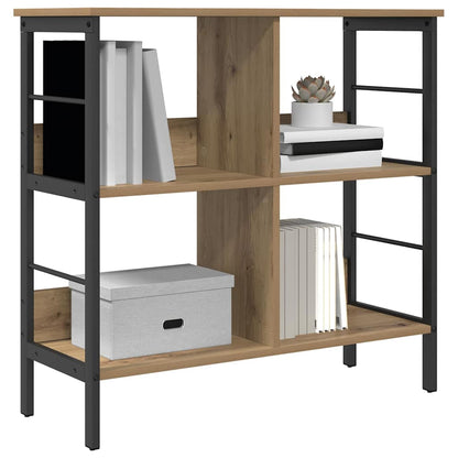 vidaXL Bookshelf 4-Tier 82 x 32 x 79 cm Engineered Wood Artisan Oak