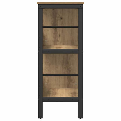 vidaXL Bookshelf 4-Tier 82 x 32 x 79 cm Engineered Wood Artisan Oak
