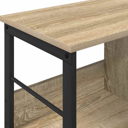 vidaXL Bookshelf 2-Tier 82 x 32 x 47 cm Engineered Wood Sonoma Oak