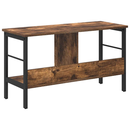 vidaXL Bookshelf 2-Tier 82 x 32 x 47 cm Engineered Wood Smoked Oak