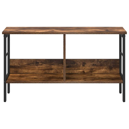 vidaXL Bookshelf 2-Tier 82 x 32 x 47 cm Engineered Wood Smoked Oak