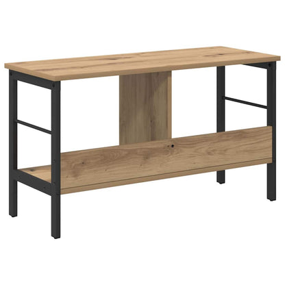 vidaXL Bookshelf 2-Tier 82 x 32 x 47 cm Engineered Wood Artisan Oak