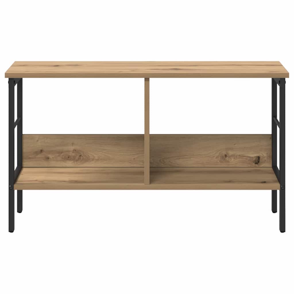 vidaXL Bookshelf 2-Tier 82 x 32 x 47 cm Engineered Wood Artisan Oak
