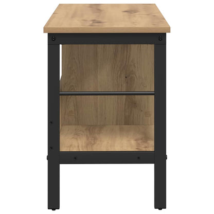 vidaXL Bookshelf 2-Tier 82 x 32 x 47 cm Engineered Wood Artisan Oak