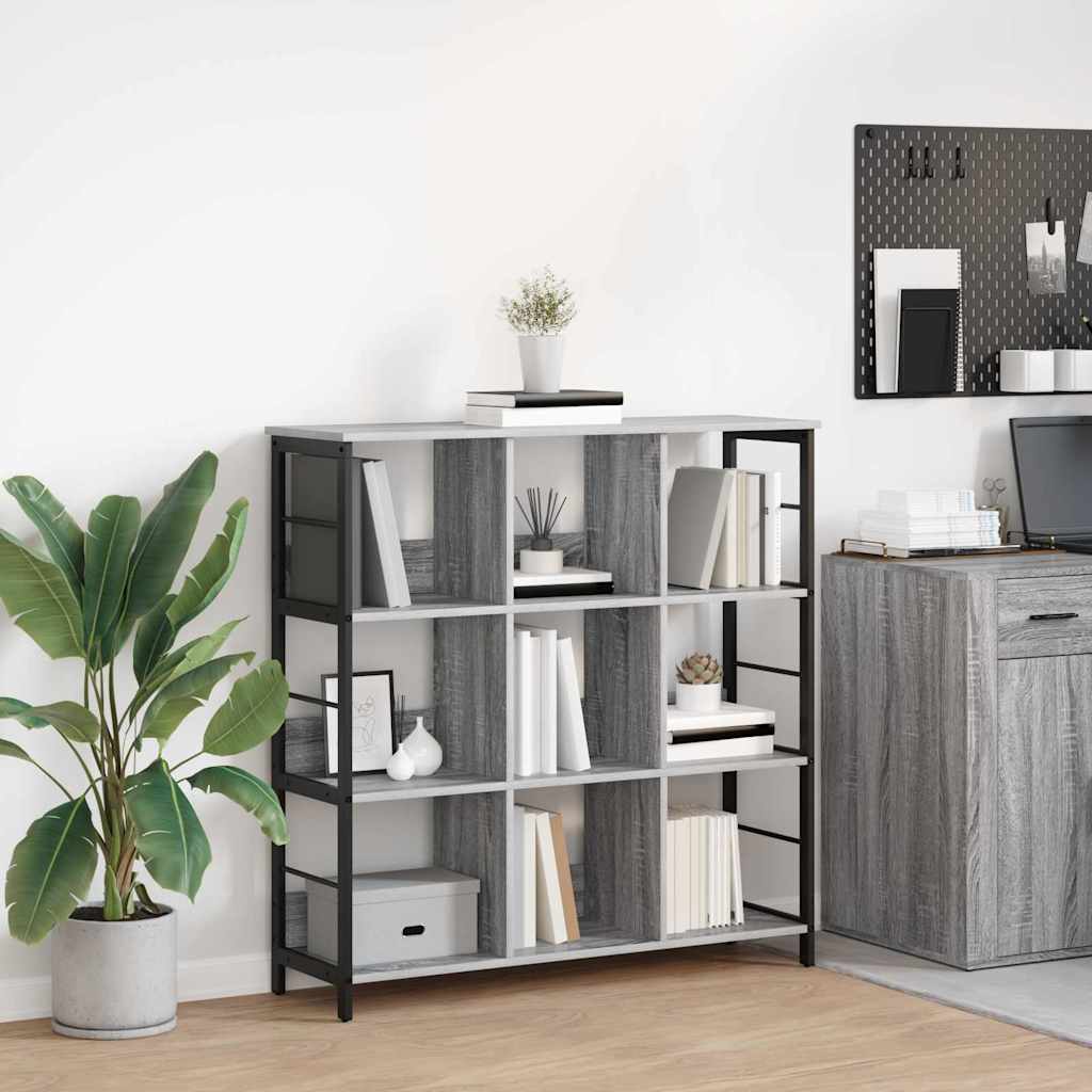 vidaXL Bookshelf 9-Tier 102 x 32 x 104.5 cm Engineered Wood