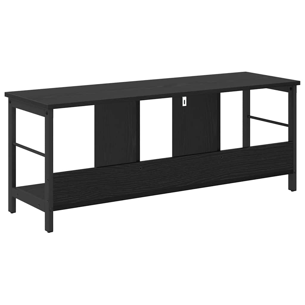 vidaXL Bookshelf 3-Tier 102 x 32 x 40.5 cm Engineered Wood Black Oak