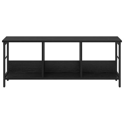vidaXL Bookshelf 3-Tier 102 x 32 x 40.5 cm Engineered Wood Black Oak