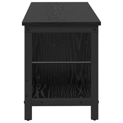 vidaXL Bookshelf 3-Tier 102 x 32 x 40.5 cm Engineered Wood Black Oak