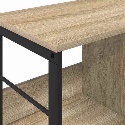 vidaXL Bookshelf 3-Tier 102 x 32 x 40.5 cm Engineered Wood Sonoma Oak