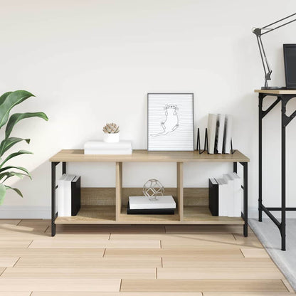 vidaXL Bookshelf 3-Tier 102 x 32 x 40.5 cm Engineered Wood Sonoma Oak