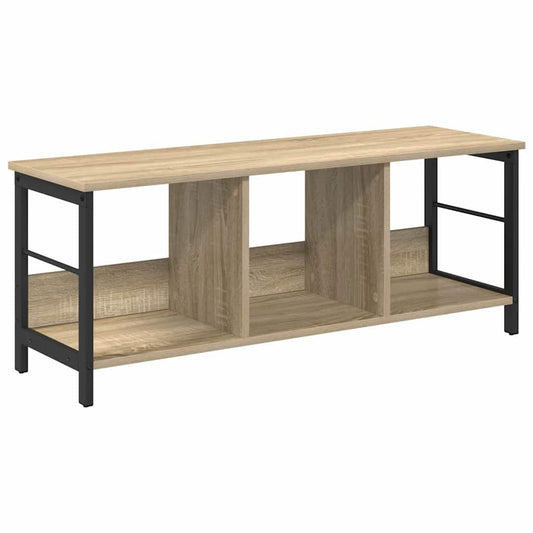 vidaXL Bookshelf 3-Tier 102 x 32 x 40.5 cm Engineered Wood Sonoma Oak