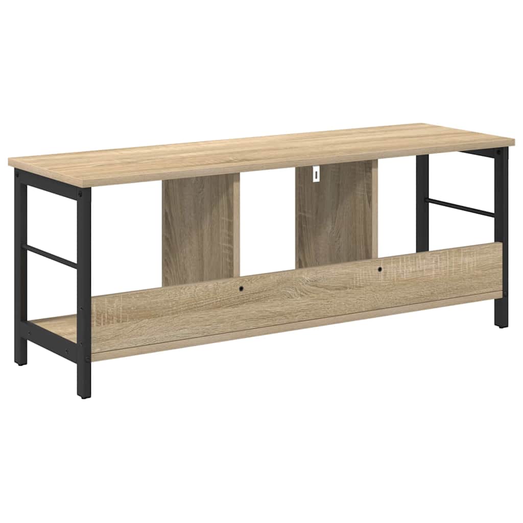 vidaXL Bookshelf 3-Tier 102 x 32 x 40.5 cm Engineered Wood Sonoma Oak