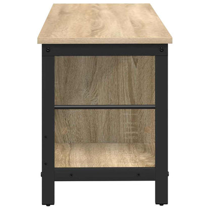 vidaXL Bookshelf 3-Tier 102 x 32 x 40.5 cm Engineered Wood Sonoma Oak