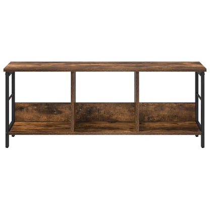 vidaXL Bookshelf 3-Tier 102 x 32 x 40.5 cm Engineered Wood Smoked Oak