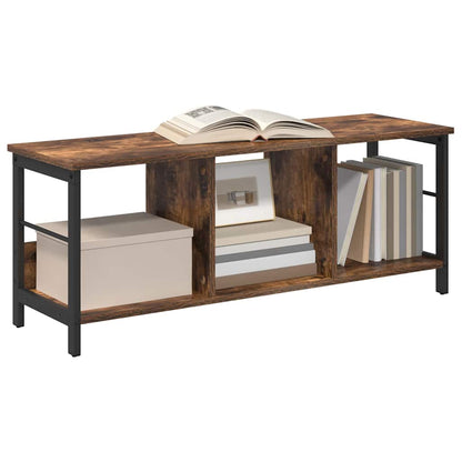 vidaXL Bookshelf 3-Tier 102 x 32 x 40.5 cm Engineered Wood Smoked Oak