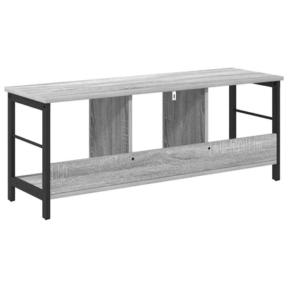 vidaXL Bookshelf 3-Tier 102 x 32 x 40.5 cm Engineered Wood Grey Sonoma