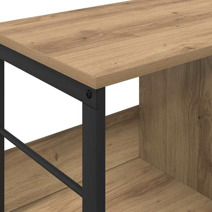 vidaXL Bookshelf 3-Tier 102 x 32 x 40.5 cm Engineered Wood Artisan Oak