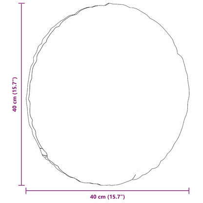 vidaXL Seat Cushions 2 pcs Cream Ø 40 cm Corduroy Fabric