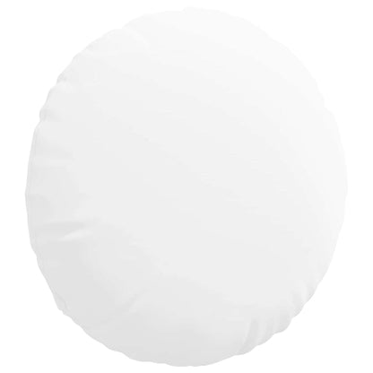 vidaXL Seat Cushions 2 pcs White Ø50 x 19 cm Fabric