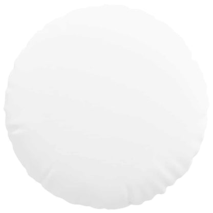 vidaXL Seat Cushions 2 pcs White Ø50 x 19 cm Fabric