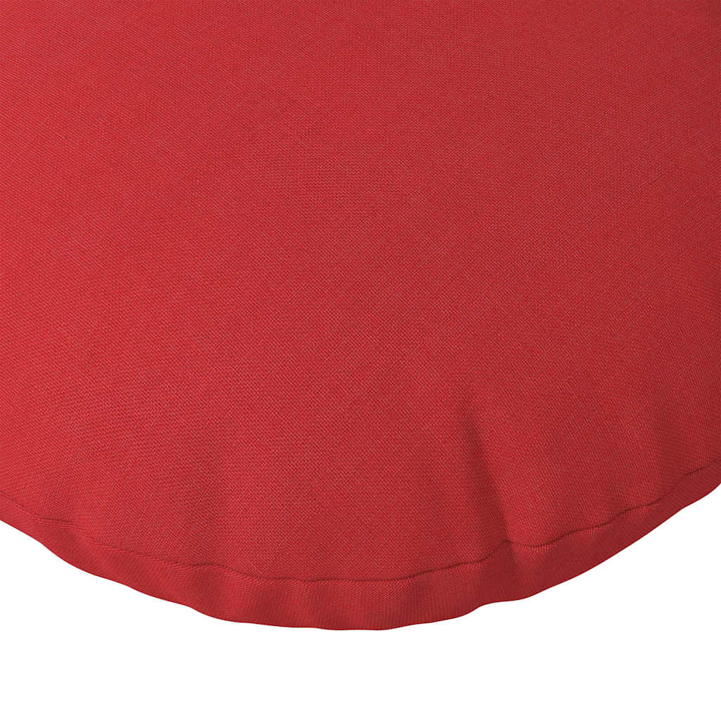 vidaXL Seat Cushions 2 pcs Red Ø60 x 21 cm Fabric