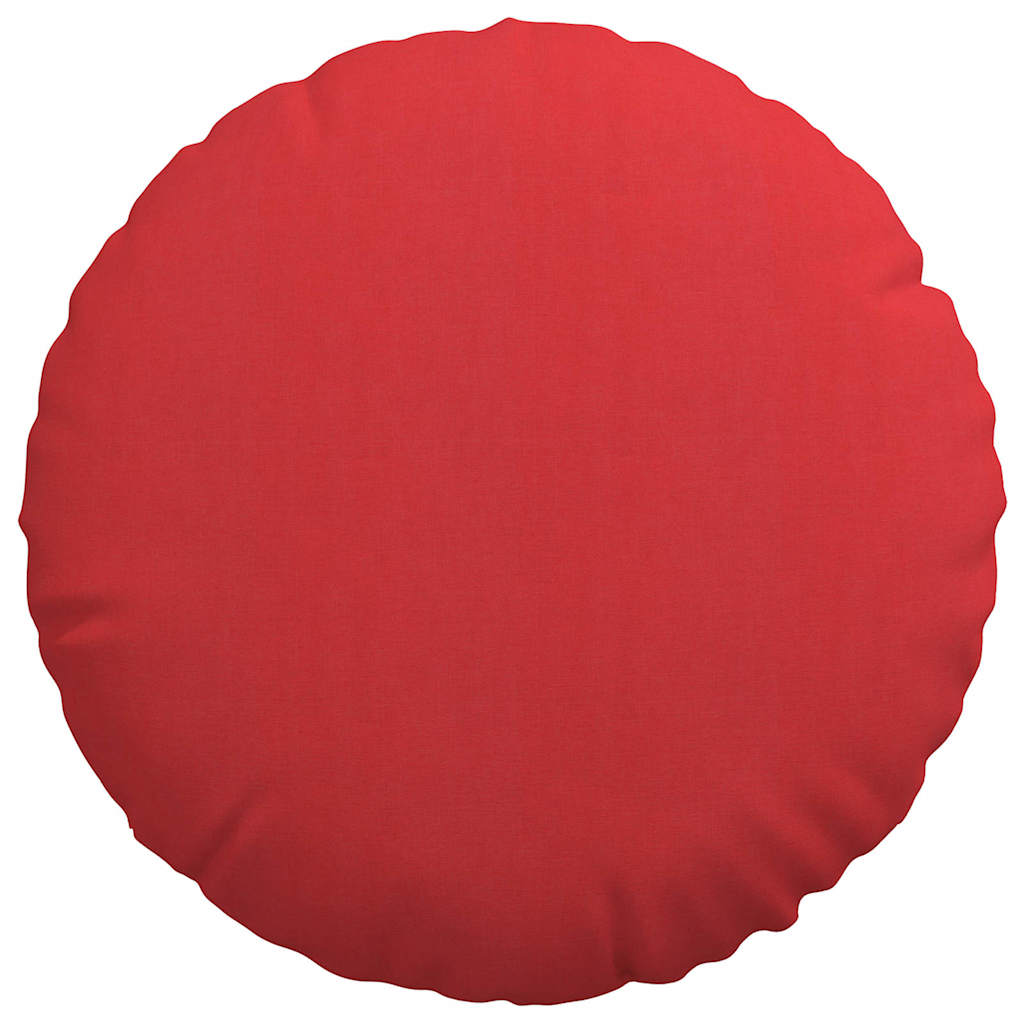vidaXL Seat Cushions 2 pcs Red Ø60 x 21 cm Fabric