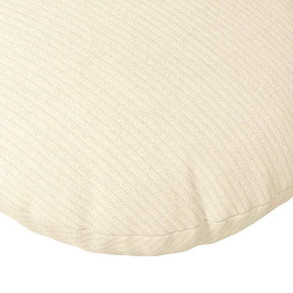 vidaXL Seat Cushions 2 pcs Cream Ø 60 cm Corduroy Fabric