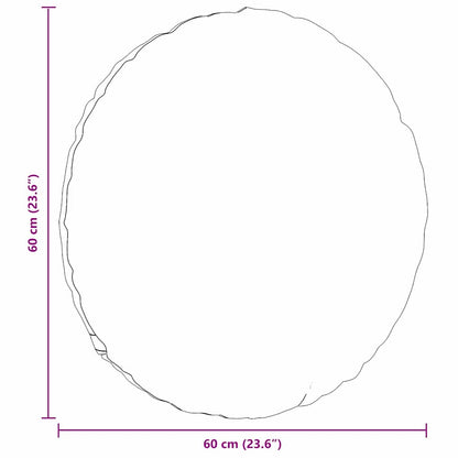 vidaXL Seat Cushions 2 pcs Cream Ø 60 cm Corduroy Fabric