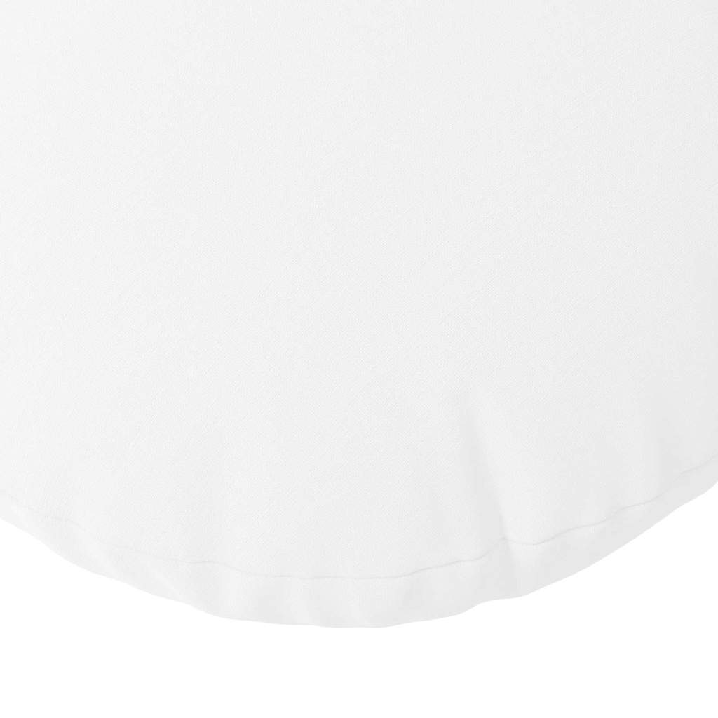 vidaXL Seat Cushions 2 pcs White Ø80 x 29 cm Fabric