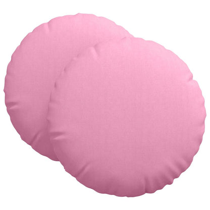 vidaXL Seat Cushions 2 pcs Pink Ø80 x 29 cm Fabric