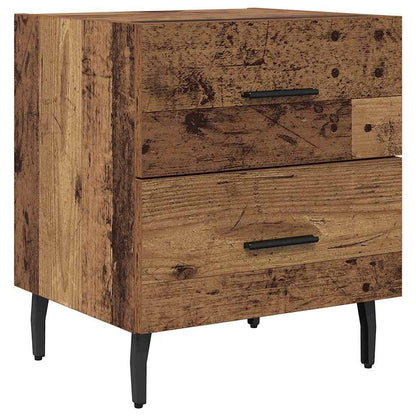 vidaXL Bedside Cabinet 2 pcs Old Wood 40 x 35 x 47.5 cm