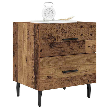 vidaXL Bedside Cabinet 2 pcs Old Wood 40 x 35 x 47.5 cm