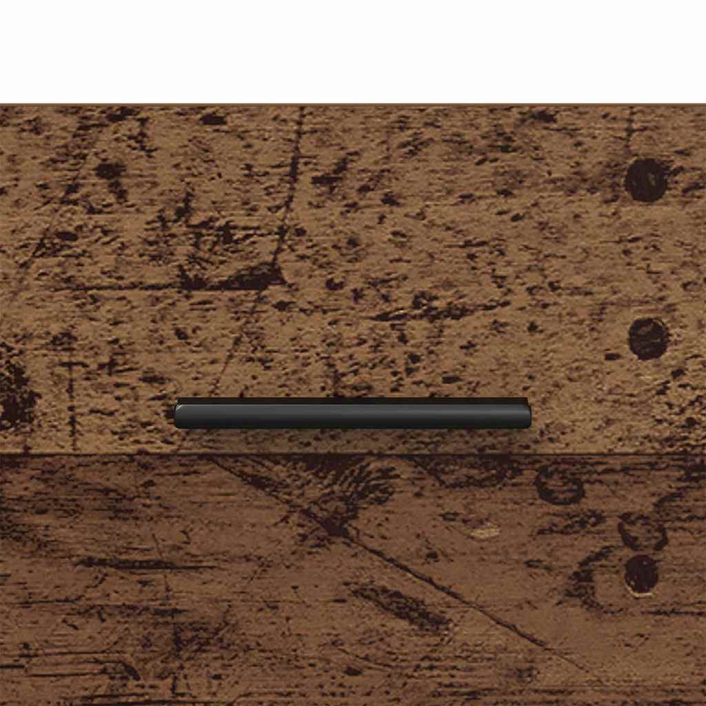vidaXL Bedside Cabinet 2 pcs Old Wood and Black 40 x 35 x 47.5 cm