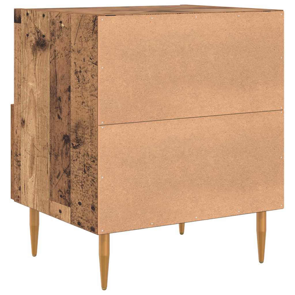vidaXL Bedside Table 2 pcs Old Wood 40 x 35 x 47.5 cm Engineered Wood