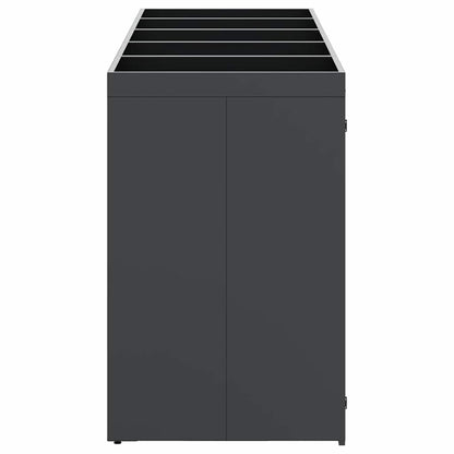 vidaXL Wheelie Bin Storage for 5 Bins Anthracite 340 x 77.5 x 121.5 cm