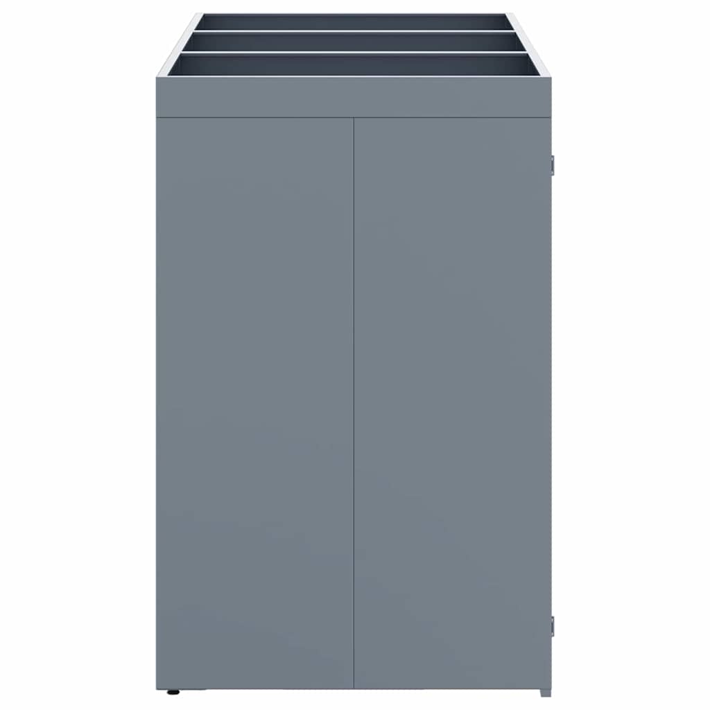 vidaXL Wheelie Bin Storage for 3 Bins Light Grey 204 x 77.5 x 121.5 cm