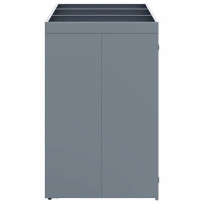 vidaXL Wheelie Bin Storage for 3 Bins Light Grey 204 x 77.5 x 121.5 cm