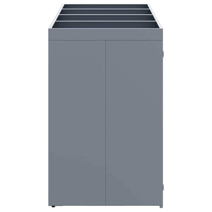 vidaXL Wheelie Bin Storage for 4 Bins Light Grey 272 x 77.5 x 121.5 cm