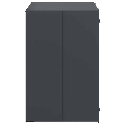 vidaXL Wheelie Bin Storage for 2 Bins Anthracite 136 x 77.5 x 115.5 cm