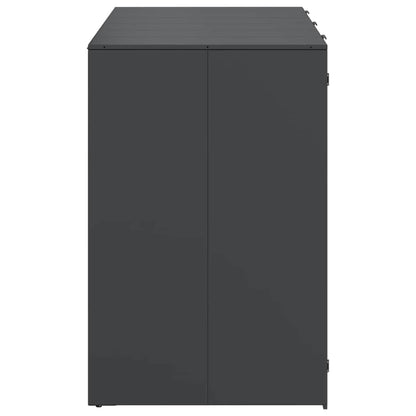 vidaXL Wheelie Bin Storage for 3 Bins Anthracite 204 x 77.5 x 115.5 cm