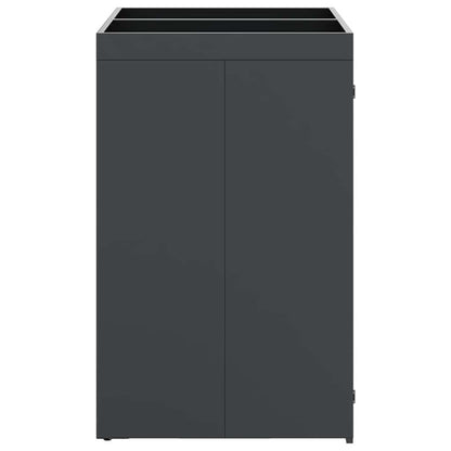 vidaXL Wheelie Bin Storage for 2 Bins Anthracite 136 x 77.5 x 121.5 cm