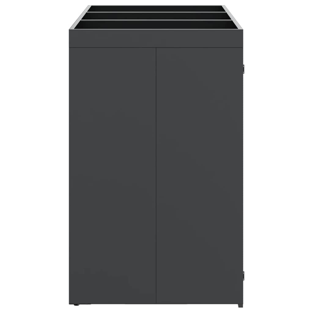 vidaXL Wheelie Bin Storage for 3 Bins Anthracite 204 x 77.5 x 121.5 cm
