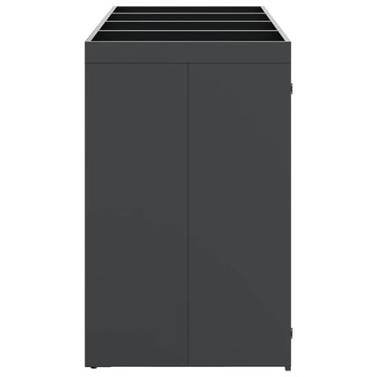 vidaXL Wheelie Bin Storage for 4 Bins Anthracite 272 x 77.5 x 121.5 cm