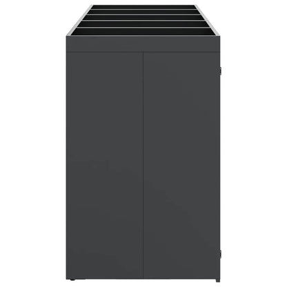 vidaXL Wheelie Bin Storage for 5 Bins Anthracite 340 x 77.5 x 121.5 cm