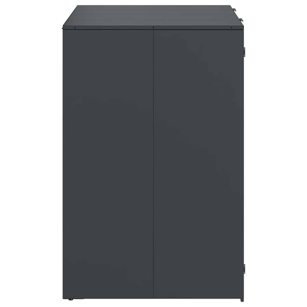 vidaXL Wheelie Bin Storage for 2 Bins Anthracite 136 x 77.5 x 115.5 cm
