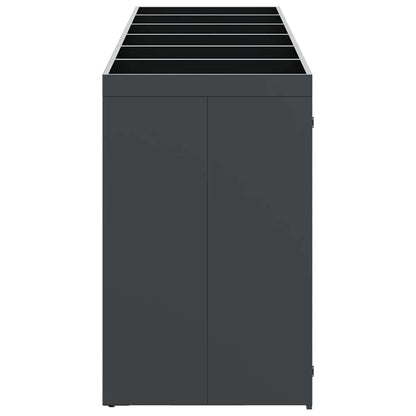 vidaXL Wheelie Bin Storage for 6 Bins Anthracite 408 x 77.5 x 121.5 cm