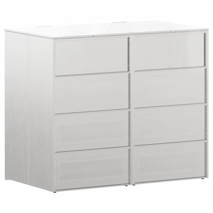 vidaXL Wheelie Bin Storage for 2 Bins Silver 136 x 77.5 x 115.5 cm