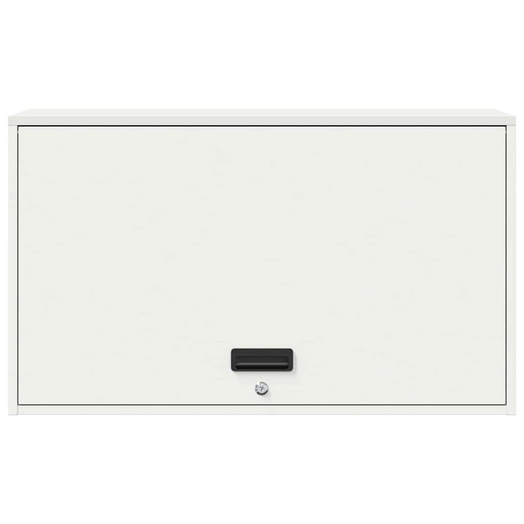 vidaXL Wall Cabinet for Garage with Gas-lift Door White