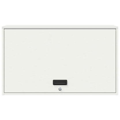 vidaXL Wall Cabinet for Garage with Gas-lift Door White