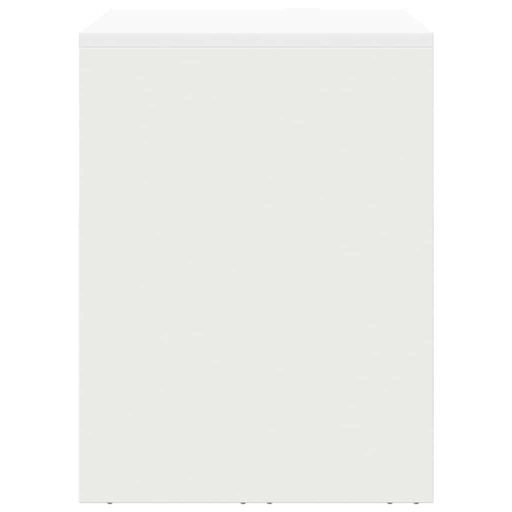 vidaXL Wall Cabinet for Garage with Gas-lift Door White